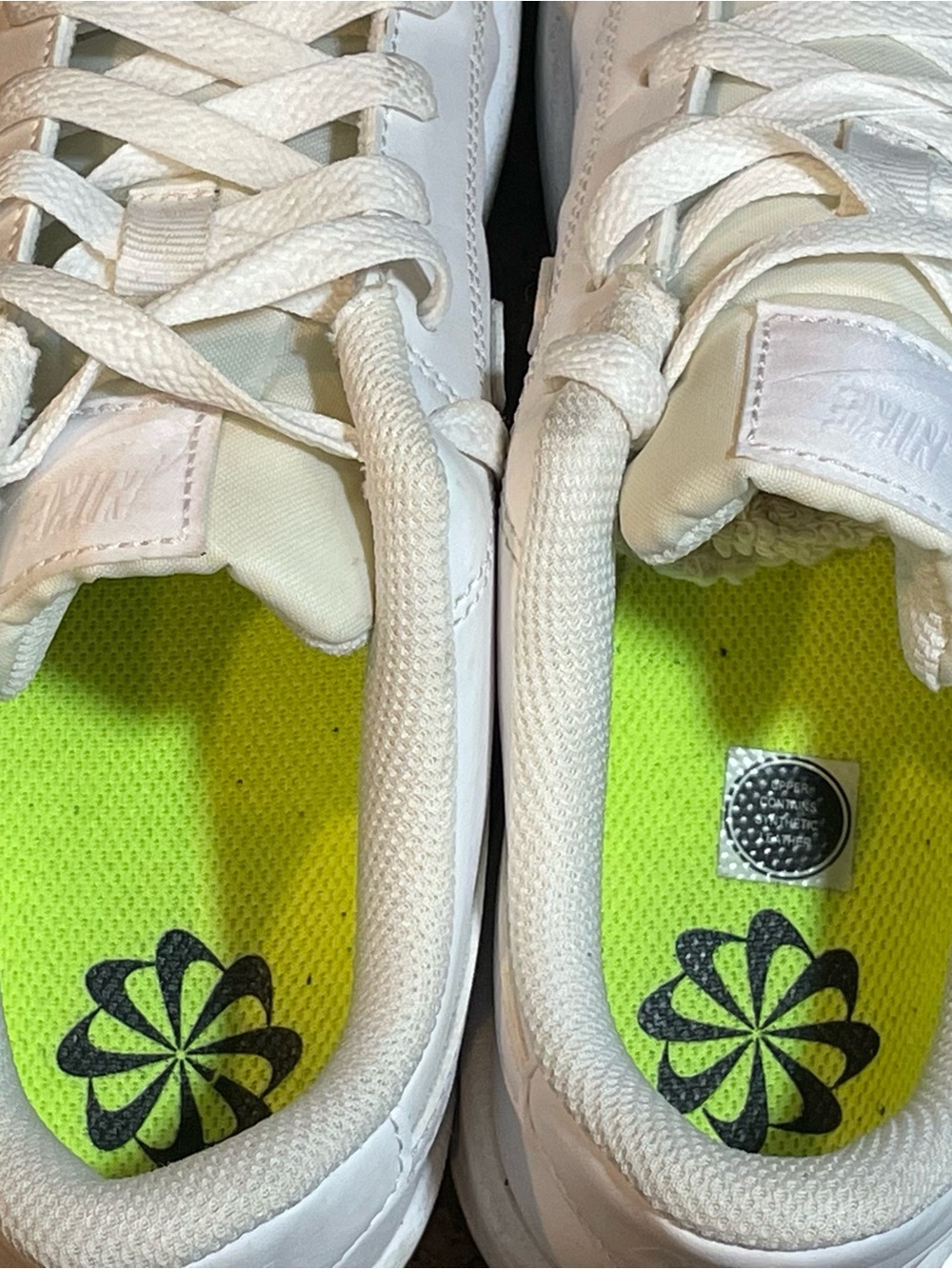 Nike Court Royale 2 Women’s Sz 7.5 Next Nature White Low-Top Leather Sneakers - Picture 9 of 11